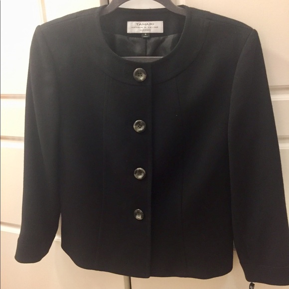 Black Tahari Jacket, size 8 - Picture 1 of 2